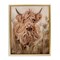 Stupell Industries Curly Haired Highland Cattle Floating Frame, design by Ashley Bradley